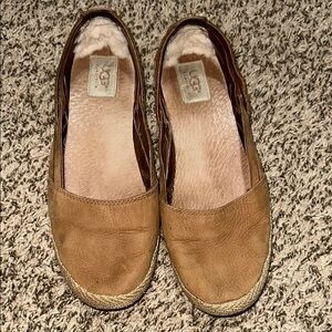UGG Tan Espadrille Slip-Ons for Everyday Comfort
